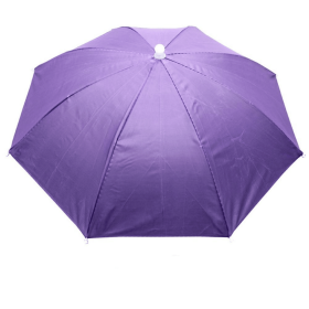 Portable Rain Hat Outdoor Folding (Color: Violet)