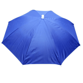 Portable Rain Hat Outdoor Folding (Color: Sapphire Blue)