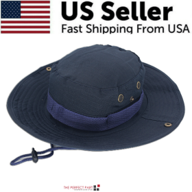 Wide Brim Sun Hat UV Procation (Hat Color: Boonie Navy)
