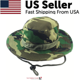 Wide Brim Sun Hat UV Procation (Hat Color: Boonie Army Camo)