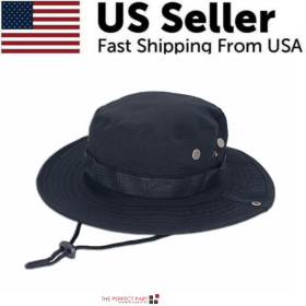 Wide Brim Sun Hat UV Procation (Hat Color: Boonie Black)